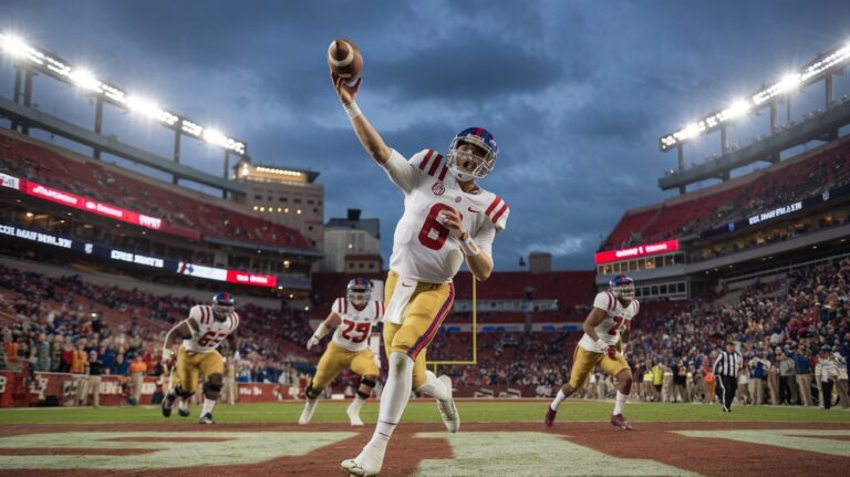 Ole Miss Gator Bowl Win, Duke Football Defeat, Gator Bowl 2025, Jaxson Dart Highlights, College Football Bowl Game, Ole Miss Football Victory, Duke vs Ole Miss 2025, Jacksonville Gator Bowl, SEC vs ACC Bowl Game, NCAA Football 2025, Dart's Heroic Performance, USA Sports Headlines, Bowl Game Blowout, January 2025 Sports, Trending College Football