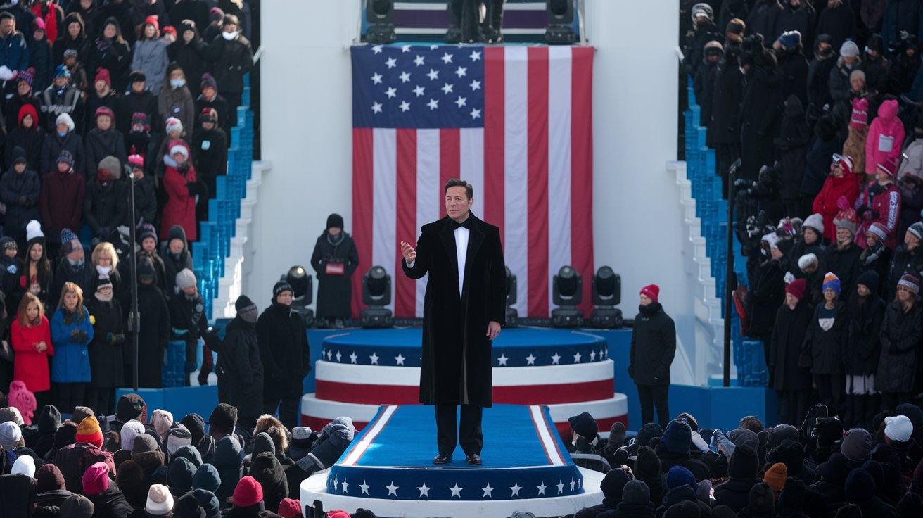 Read more about the article Elon Musk’s Prominence During Inauguration Ceremonies Stamps Tech Titan’s Place in Trump’s Orbit