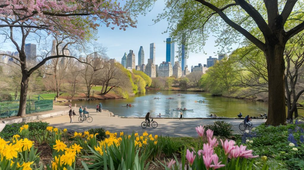 a wide angle shot of central park during F1 79YnAT2igS7av WCdRA RstX7jClR2WBKcG7pftXWw