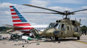 Read more about the article Tragic Mid-Air Collision: American Airlines Jet and Military Helicopter Crash Near Washington D.C.