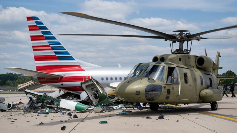 Tragic Mid-Air Collision: American Airlines Jet and Military Helicopter Crash Near Washington D.C.