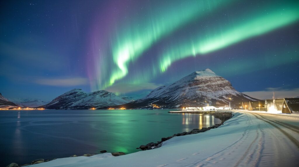 the northern lights over a snow covered LtgEeuQxSl6IFHi1iisgew h6THXXGnTsG7dYeZboyPhQ