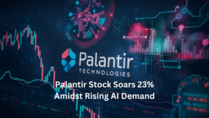 Read more about the article Palantir Stock Soars 23% Amidst Rising AI Demand