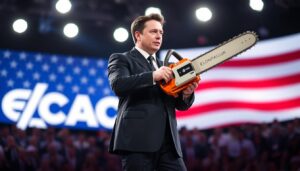 Read more about the article Elon Musk Wields Chainsaw at CPAC: A Symbolic Gesture or Political Stunt?