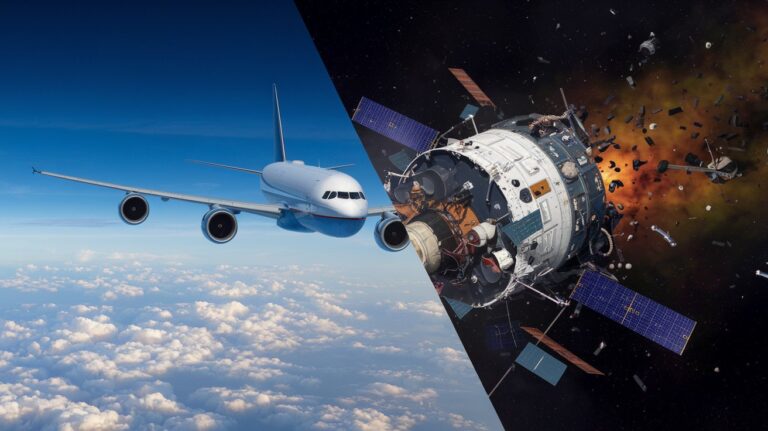 Increasing Danger of Space Junk Collisions with Airplanes