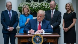 Read more about the article President Trump Signs Executive Order Ending Taxpayer Funding for Illegal Immigrants