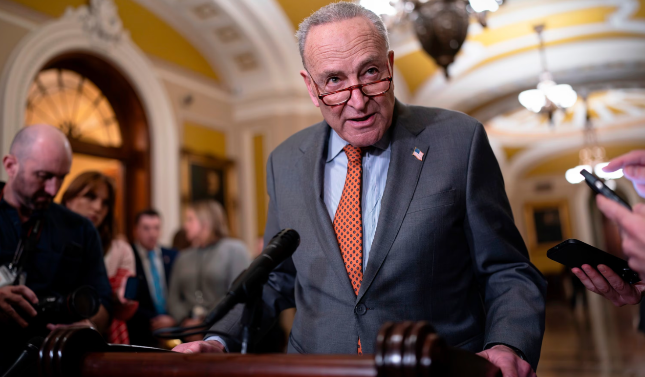 You are currently viewing Senator Schumer Warns: Trump’s Tariffs Could Crash the U.S. Economy and Trigger a Nationwide Recession