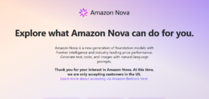 Read more about the article Amazon’s Nova AI Model Is Set to Revolutionize Customer Experience in the USA—Here’s What You Need to Know