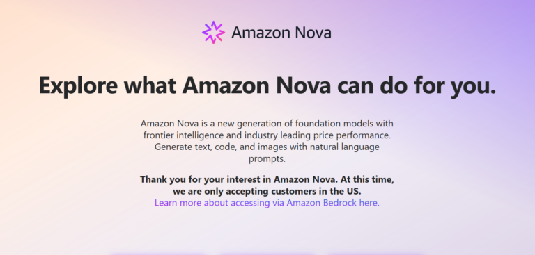 Amazon’s Nova AI Model Is Set to Revolutionize Customer Experience