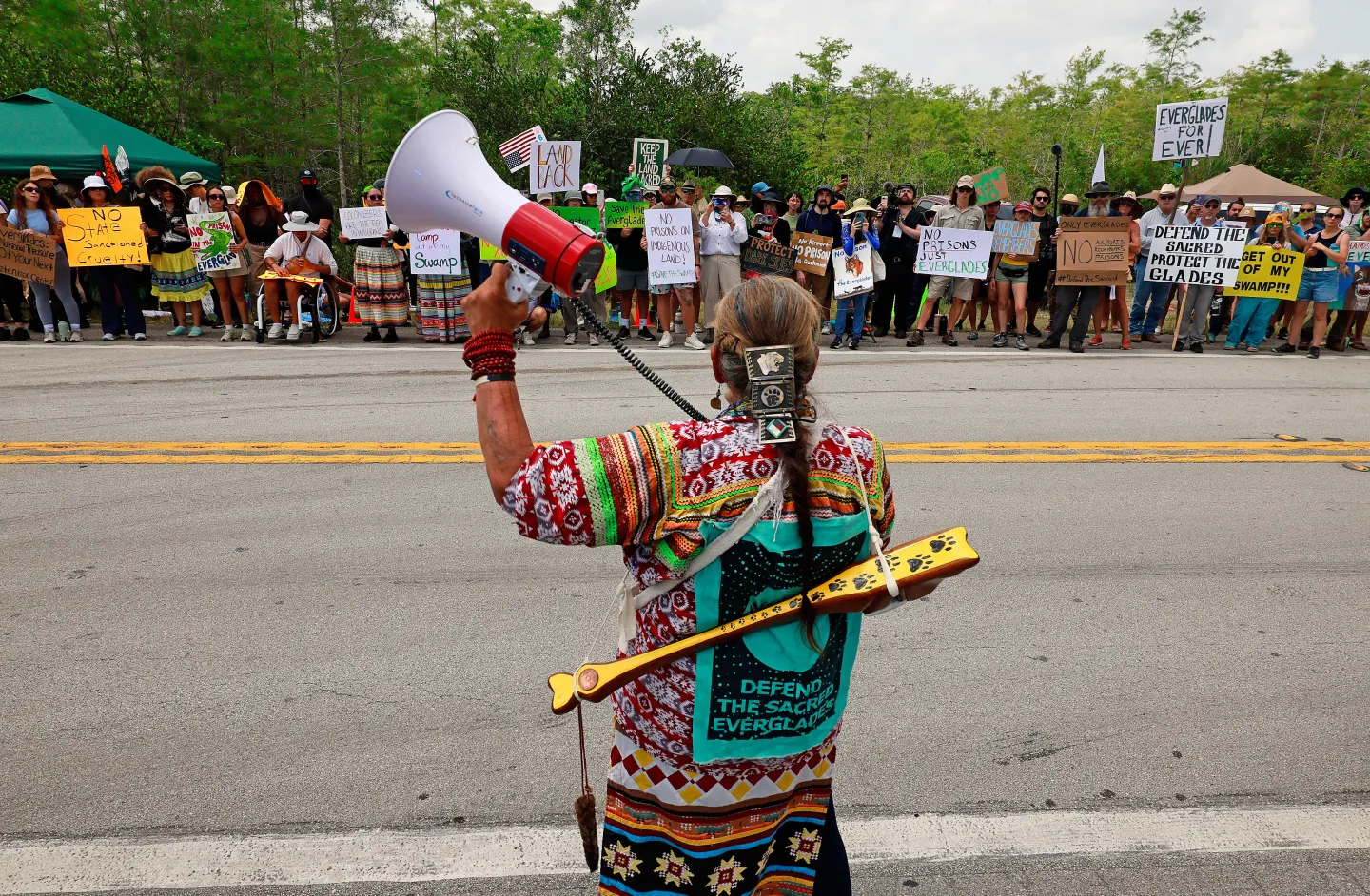 Read more about the article Alligator Alcatraz Protest in Everglades Becomes Flashpoint for Environmental and Human Rights Activism