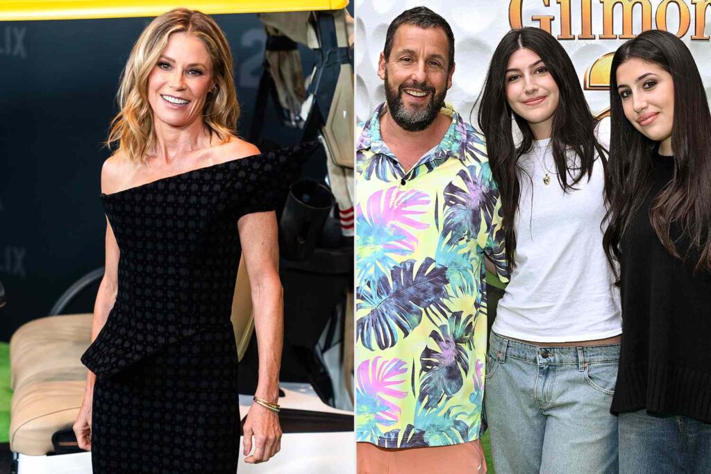 Julie Bowen Adam Sandler Sunny Sandler and Sadie Sandler attends Netflix Happy Gilmore 2 New York Premiere