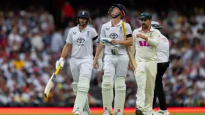 Read more about the article Ashes 2025/26 5th Test Match Report: England Rewrite Script After Early Storm Stops Play