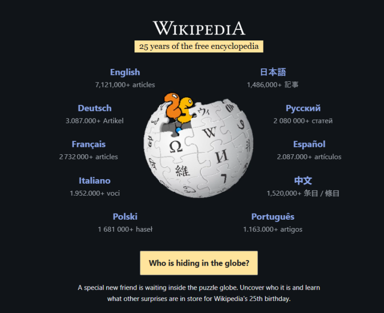 Wikipedia Turns 25 With Zero Ads and Over 7 Billion Visitors Despite AI, Repression, and the Rise of Rival Encyclopedias