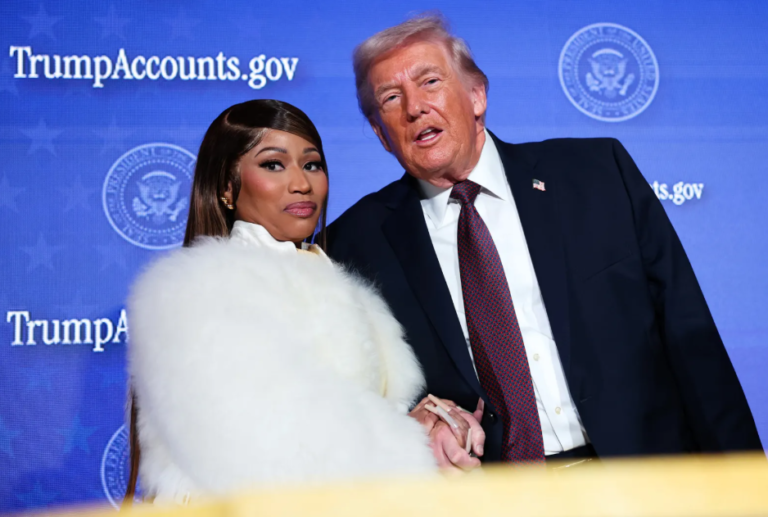 Nicki Minaj Declares Herself Trump’s “No. 1 Fan,” Donates Big to New Trump Accounts Program