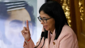 Read more about the article Venezuela’s Vice President Defies Trump: ‘We Will Never Be a Colony of Any Empire Again’