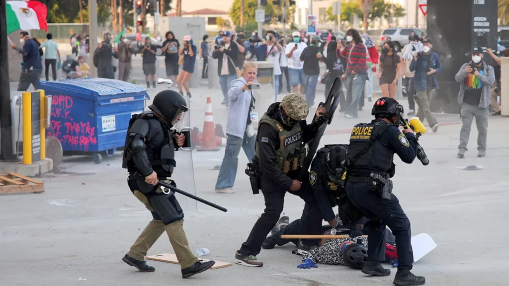 usa migration protest los angeles