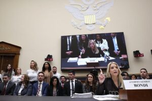 Read more about the article Pam Bondi Faces Explosive Questions Over Epstein Files in Heated House Hearing