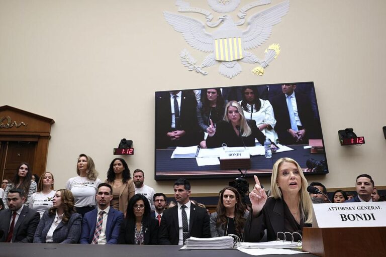 Pam Bondi Faces Explosive Questions Over Epstein Files in Heated House Hearing