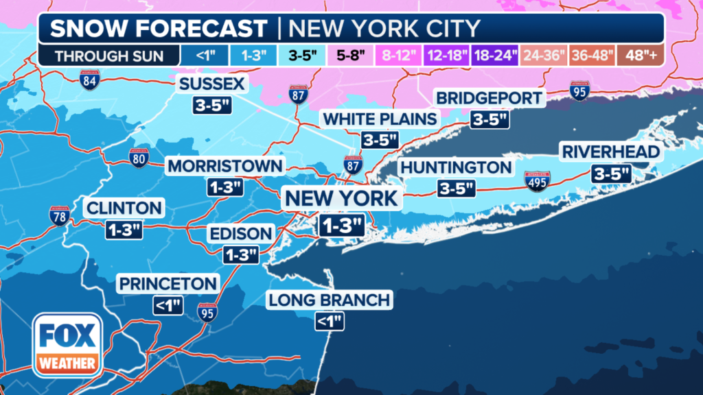 NYC Snow QPF