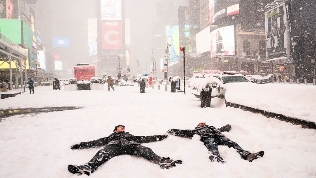 NYC Snow Snowstorm Noreaster Angels