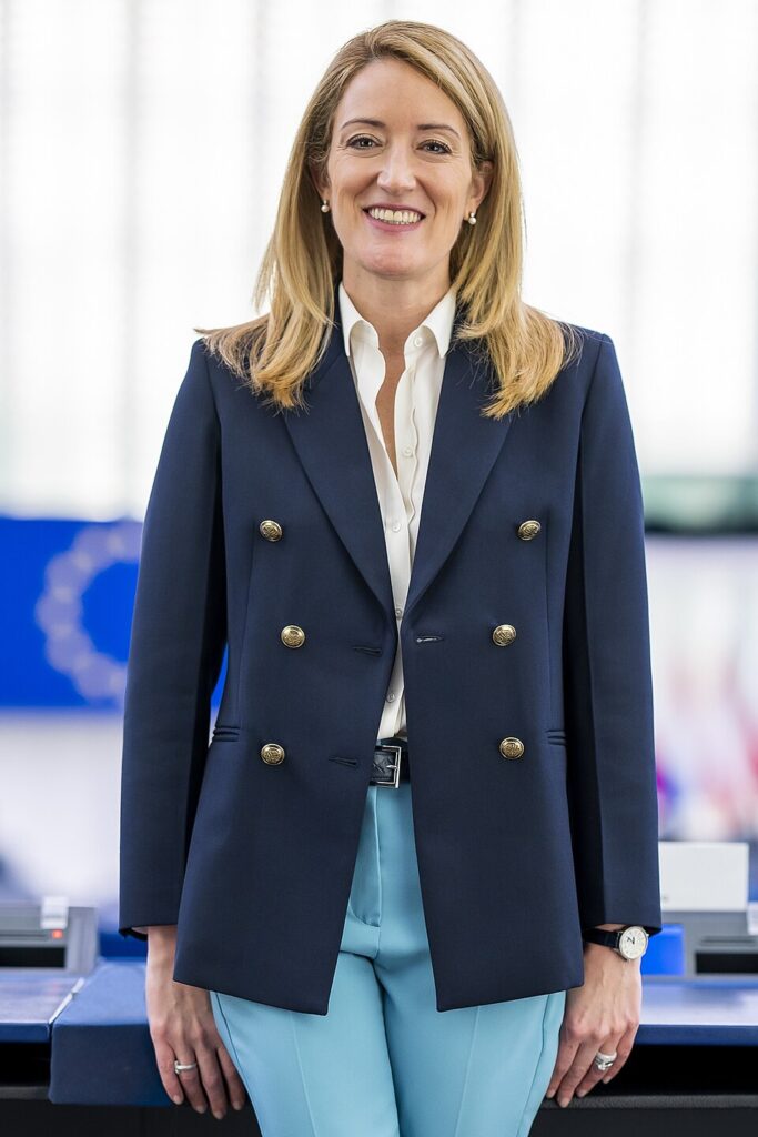 Official portrait of Roberta Metsola