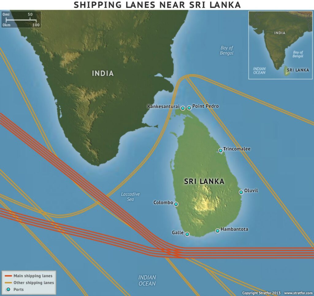 Map SriLanka ShippingLanes 0 0