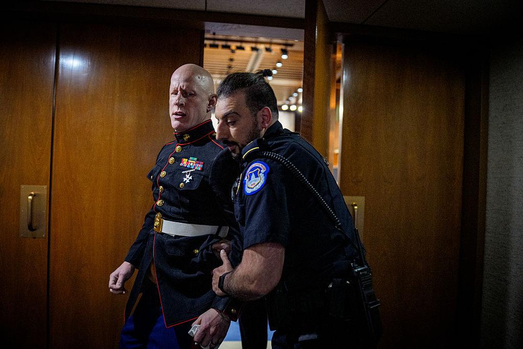 Marine Veteran Dragged From Senate Hearing as GOP Senator Assists Police During Explosive Israel War Protest